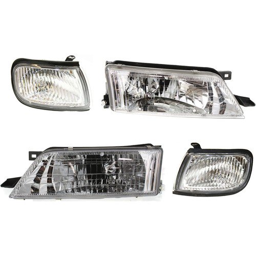 Headlight Headlamp Corner Light Lamp Kit Set For 97-99 Nissan Maxima