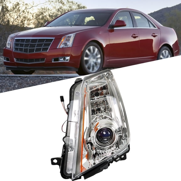 Headlight Headlamp Driver Left Side For Cadillac CTS 2008-2014 HID/Xenon DRL