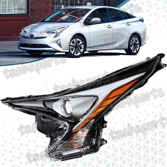 Headlight Headlamp Driver Left Side LED Replacement For Toyota Prius 2016-2018