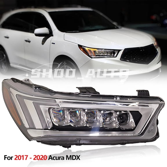 Headlight Headlamp For Acura MDX 2017 2018 2019 2020 LED W/o Module Right side