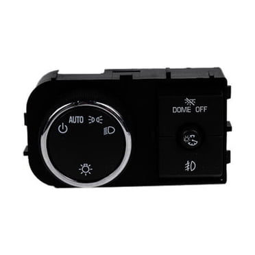 A-Premium Headlight Switch With Dimmer – White Illumination – Fits Chevy Silverado, GMC Sierra, Tahoe, Yukon (2003-2007)
