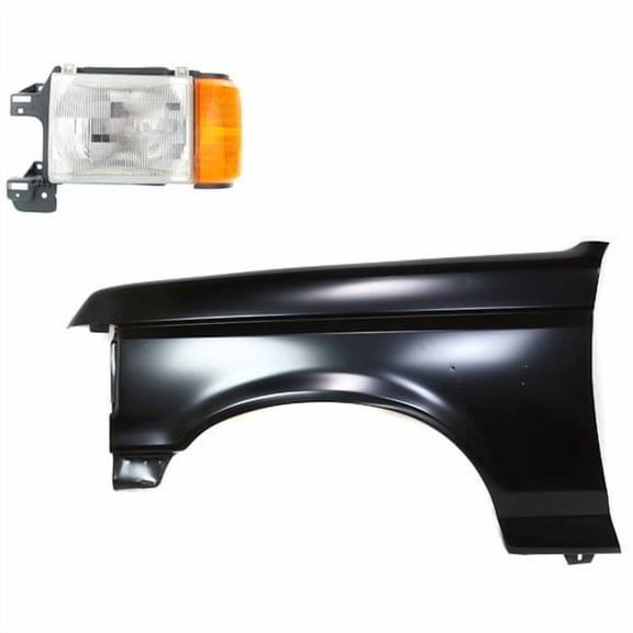 Headlight Kit For 1987-1991 Ford F-150 Driver Side Halogen with bulb(s)