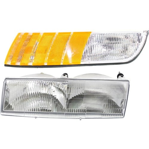 Headlight Kit For 1992-1994 Mercury Grand Marquis Driver Side Clear Lens Halogen