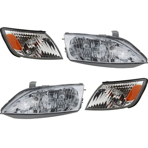 Headlight Kit For 2000-2001 Lexus ES300 With bulbs With Corner Lights
