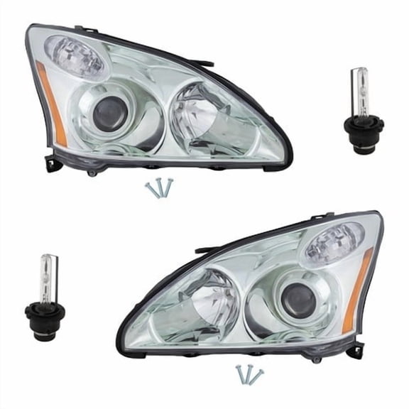 Headlight Kit For 2004-06 Lexus RX330 Left Right Japan Built Vehicle HID w/ Bulb