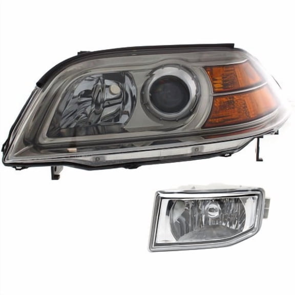 Headlight Kit For 2004-2006 Acura MDX Driver Side Clear Lens Halogen