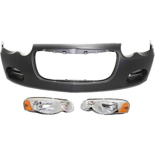 Headlight Kit For 2004-2006 Chrysler Sebring Driver and Passenger Side Halogen