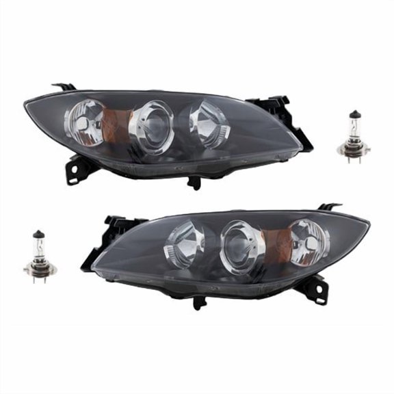 Headlight Kit For 2004-2009 Mazda 3 Driver and Passenger Side