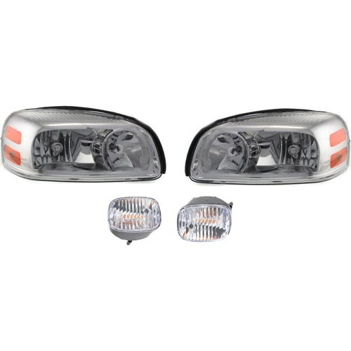 Headlight Kit For 2005-2009 Chevrolet Uplander Left and Right 4Pc