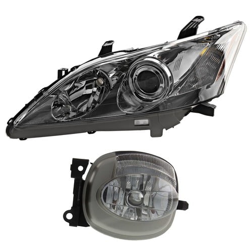 Headlight Kit For 2007-2009 Lexus ES350 Driver Side Clear Lens Halogen