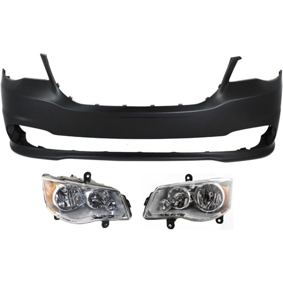 Headlight Kit For 2011-2020 Dodge Grand Caravan Left and Right Side Halogen