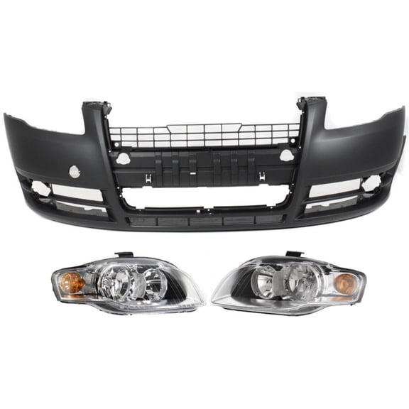 Headlight Kit For Audi A4 A4 Quattro S4 Driver and Passenger Side Halogen