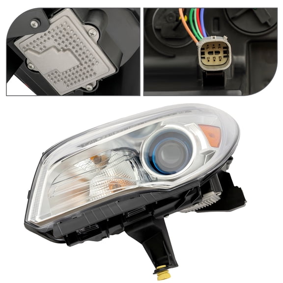Headlight Lamp, Headlight For 2013-2017 Buick Enclave Base/Convenience NON-Leather /Premium Models, Driver Side HID/Xenon HeadlightWithout AFS, ONLY 6pins (Bulb NOT Included)