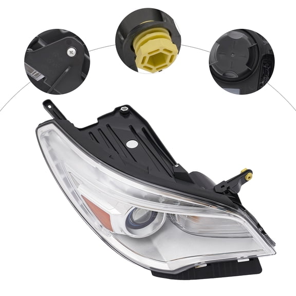 Headlight Lamp, Headlight For 2013-2017 Buick Enclave Base/Convenience NON-Leather /Premium Models (Bulb NOT Included)