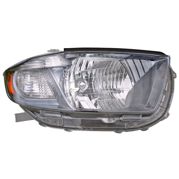 Headlight Lamp for 08-10 Toyota Highlander Sport (Black Housing) Passenger Right