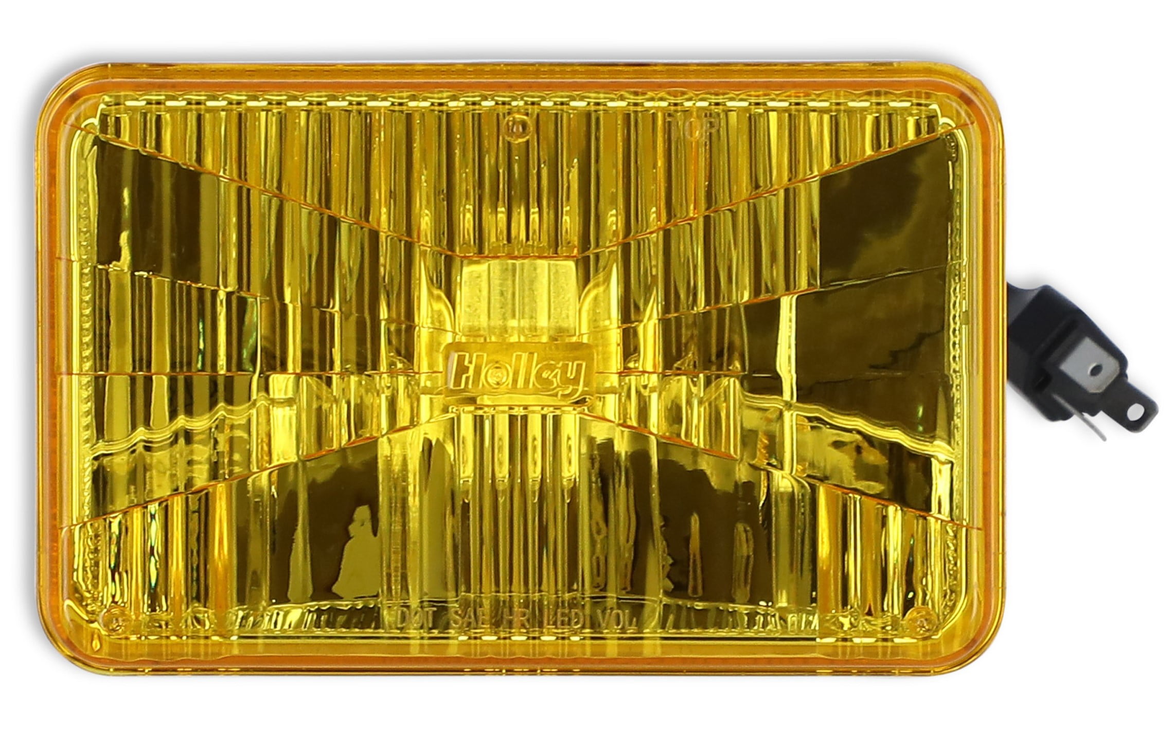 Holley RetroBright LED Headlight - Yellow Lens (Utilizes 5700K