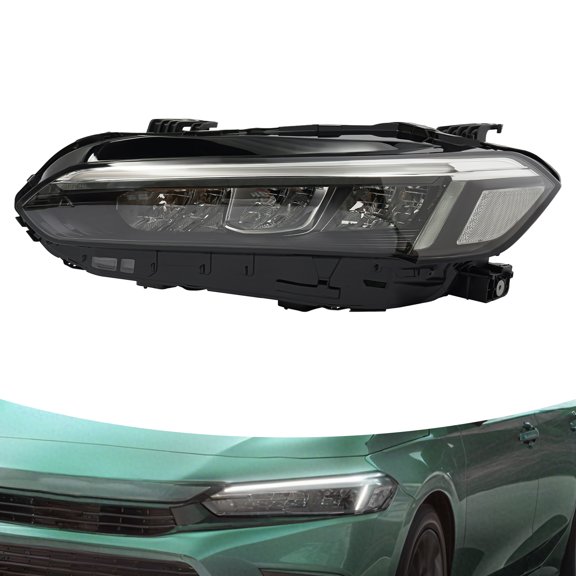 Headlight, Left Headlight, Left Headlight for 2022-2024 Honda Civic