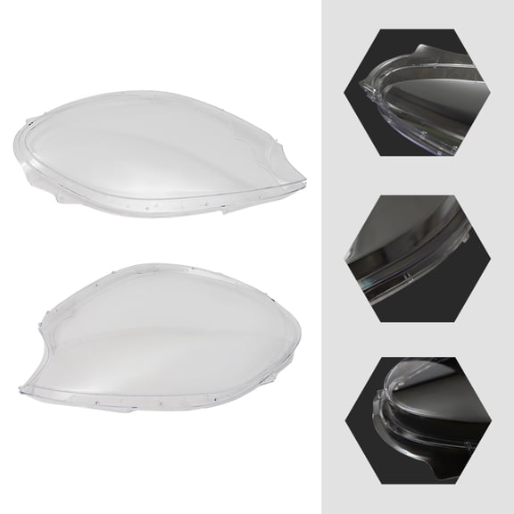 Headlight Lens Cover For 2014-2018 Porsche Macan Headlamp Covers Left&Right Set Clear