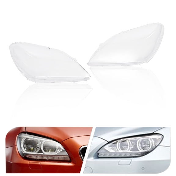 Headlight Lens Cover For BMW 6 Series M6 F06 F12 F13 640i 650i Coupe 2012-2015