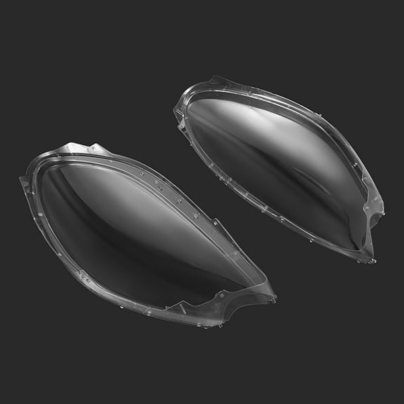 Headlight Lens Cover for 2014-2018 Porsche Macan, Clear PC Material, Left and Right, Strong and , Direct Replacement Assembly