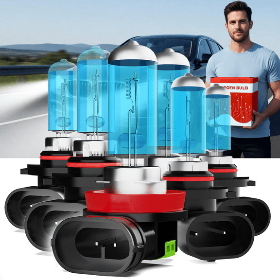 Headlight Light For Subaru Impreza 2008-2011,Direct Plug and Play,9005 High Beam,H11 Low Beam,9006 Fog Light,Halogen Headlight Bulbs for Car OEM Replacement,Pack of 6