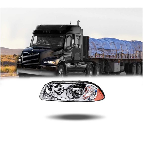 Left Headlight for Mack Pinnacle Granite CX CXU CXN GU4 GU5 GU7 GU8 CXN613 CXU613 CT713 GU813 (1989-2019) Trucks Driver Side - 21836340, ATP24322 - Mack Truck Parts Accessories