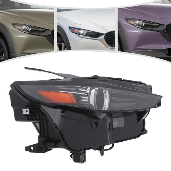 Headlight for Mazda CX-30 2020-2025 Right Side, Premium Turbo Premium Plus Full LED Headlamp with AFS, High Trim Level Headlight Assembly, Direct Replacement
