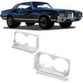 thumbnail image 1 of Headlight Pair Compatible with 1971-1972 Cutlass F85 Cruiser Headlamp Housing Driver Side & Passenger Side Plastic(ABS) Silvery, 1 of 9
