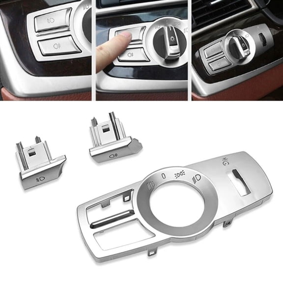 Headlight Panel Switch Button Cover Trim For BMW 5 7 X3 X4 F10 F07 F01 F25 F26