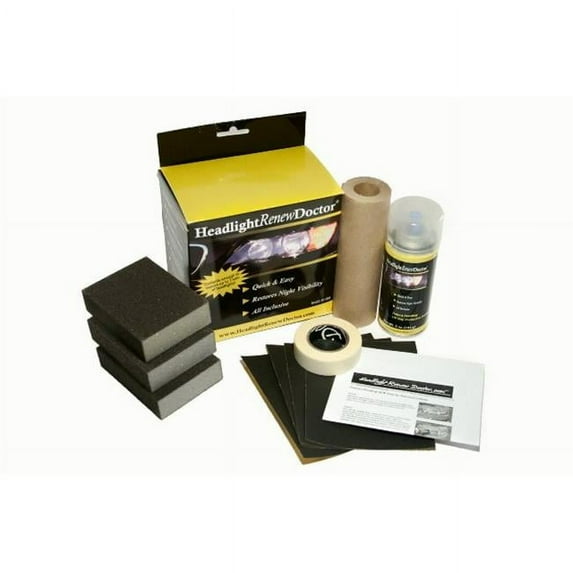 Headlight Renew Doctor Restoration DIY 3 Application Kit