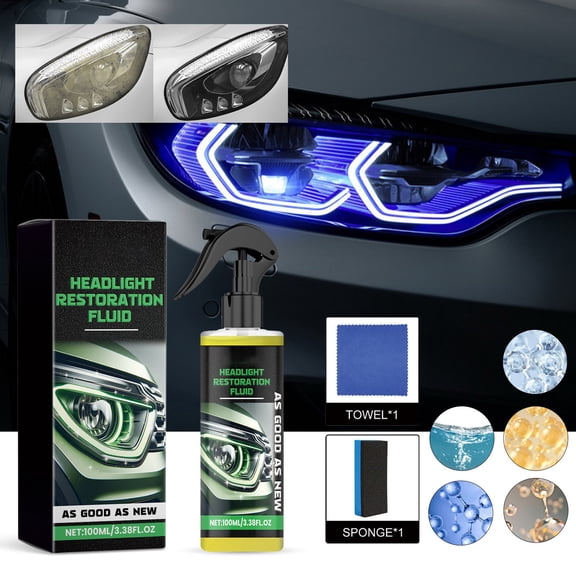 Headlight Restoration For With Advanced And Clear Coat Sealant 100ml