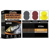 Headlight Restoration Kit, Resto Wipes, Automotive Headlamp Restoration Fluid Oxidized Kit, Polish Headlights Lens Restore Cleaner for Car
