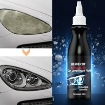 Headlight Restoration Kit, Scratch Repair Polish Liquid, 120ml Yellowing Removal Fluid, UV Protection Coating, DIY Lens Cleaner for Car Motorcycle Lights