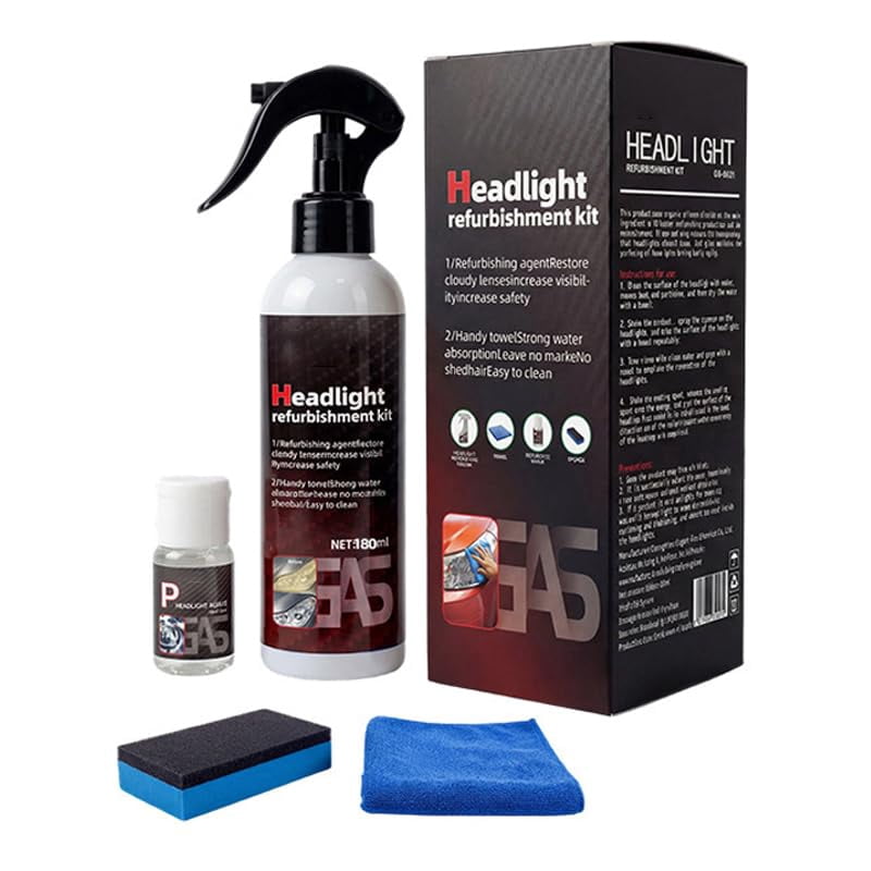 Headlight Restoration, Polimero Liquido King Para Faros, Chemical Guys Headlight Restoring Kit, Spray