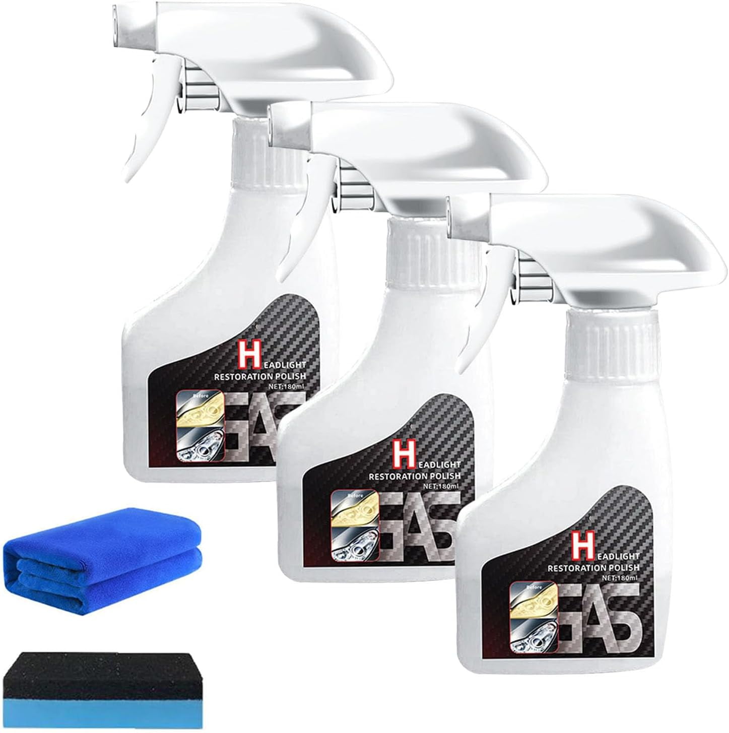 Headlight Restoration Spray Automotive Headlamp Restoration Fluid Kit Headlight Restoration Spray Automotive Headlamp Restoration Fluid Kit
