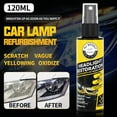 thumbnail image 1 of Headlight Restoration Spray Kit 120ml, UV Resistant Lens Polish Cleaner & Brightener for Car Headlamp Clarity Repair, 1 of 9
