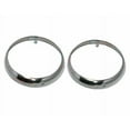 thumbnail image 1 of Headlight Retaining Set Bezel Rim Trim 8" For Willys Jeeps Truck, 1 of 4