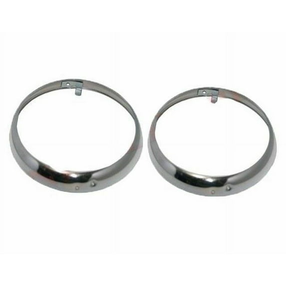 Headlight Retaining Set Bezel Rim Trim 8" For Willys Jeeps Truck