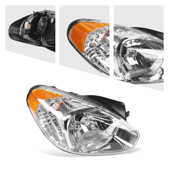 Headlight Right For 2006-2011 Hyundai Accent Passenger Side Headlamp Assembly
