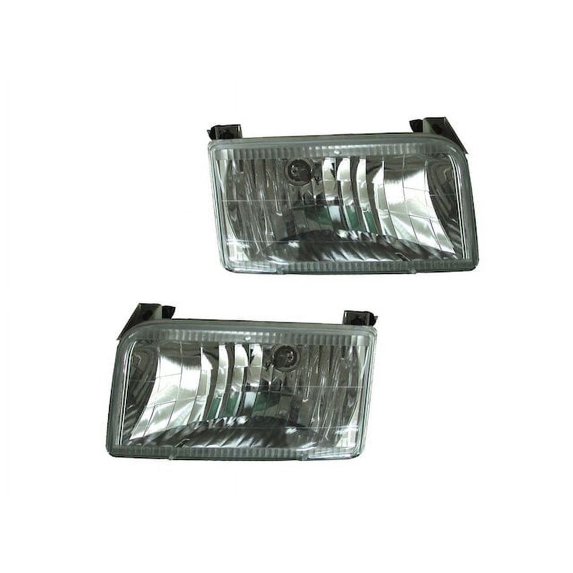 Headlight Set 2 Piece - Compatible with 1992 - 1996 Ford Bronco 1993 1994 1995