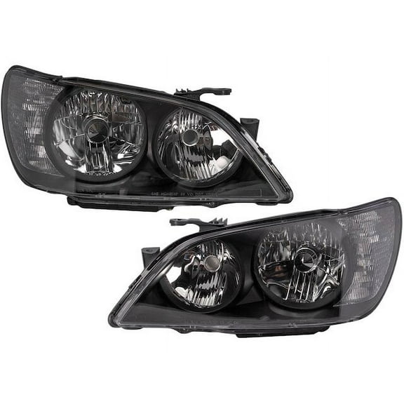Headlight Set 2 Piece - Compatible with 2001 - 2005 IS300 2002 2003 2004