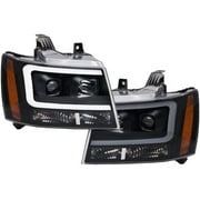 Headlight Set 2 Piece - Compatible with 2007 - 2014 Chevy Tahoe 2008 2009 2010 2011 2012 2013