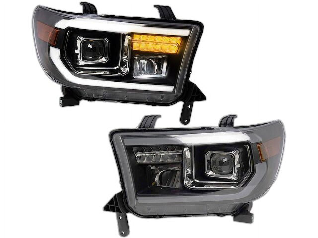 Headlight Set 2 Piece - Compatible with 2008 - 2017 Toyota Sequoia 2009 ...