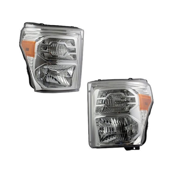 Headlight Set 2 Piece - Compatible with 2011 - 2016 Ford F-350 Super Duty 2012 2013 2014 2015