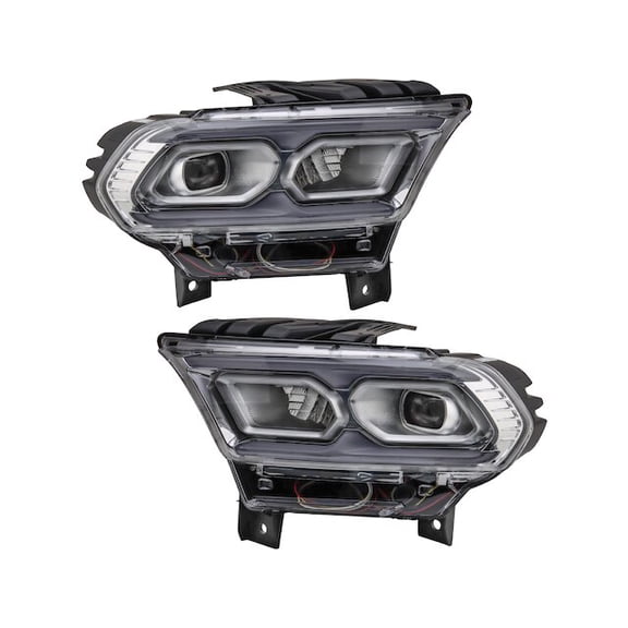 Headlight Set 2 Piece - Compatible with 2021 - 2022 Dodge Durango