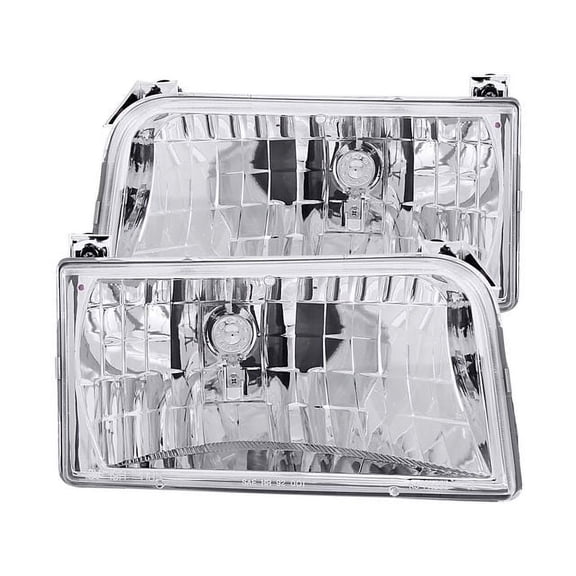 Headlight Set - Compatible with 1997 Ford F-250 HD