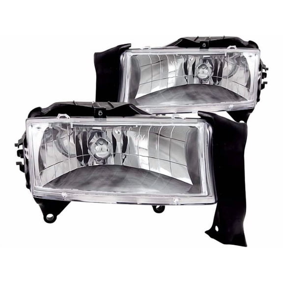 Headlight Set - Compatible with 1998 - 2003 Dodge Durango 1999 2000 2001 2002