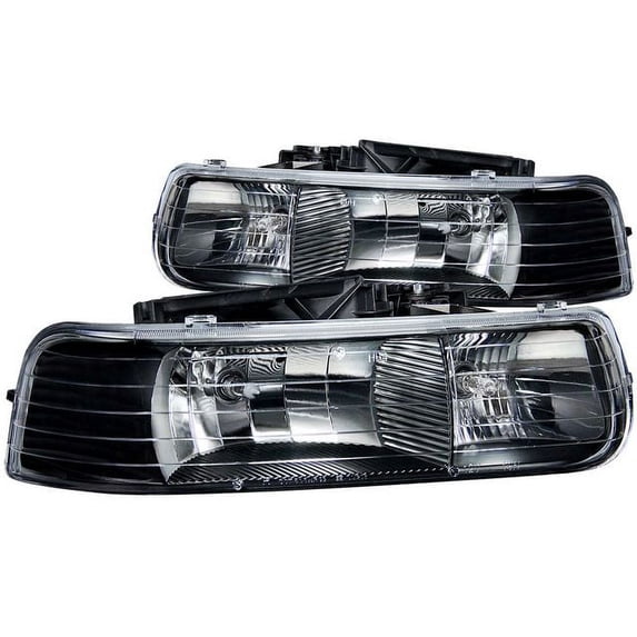 Headlight Set - Compatible with 2000 - 2006 Chevy Suburban 1500 2001 2002 2003 2004 2005