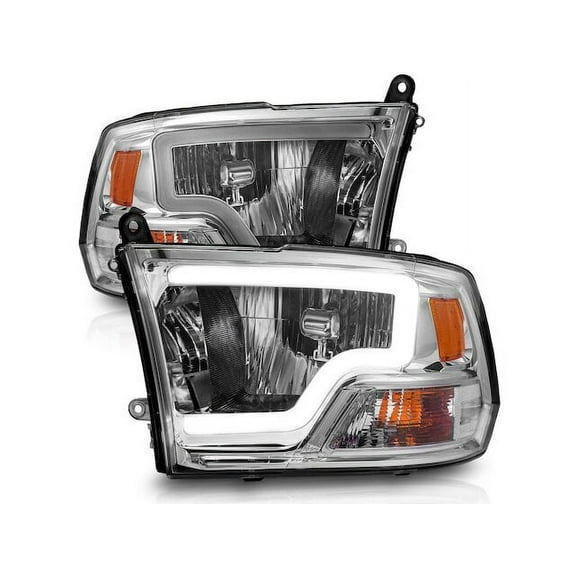 Headlight Set - Compatible with 2009 - 2010 Dodge Ram 1500