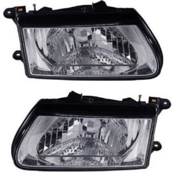 Headlight Set For 00-02 Honda Passport 00-02 Isuzu Rodeo Left & Right w/ bulb